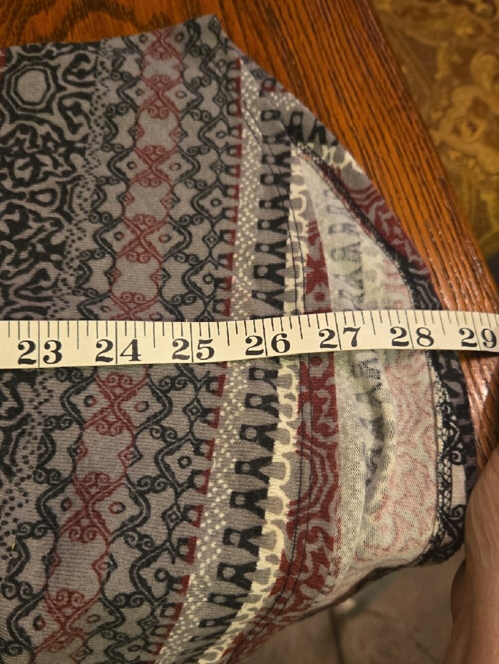 Robert Louis Pink Black and White Patterned Scoop Neck Tunic - Picture 8 of 8